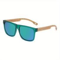 Nauji Vyriški Kvadratiniai Saulės Akiniai Vairavimui Medžio Rašto Spyruoklinės Vyriai Akinių Apsauga Unisex Lauko Kasdieniniai Akiniai UV400 Gafas De Sol 1PC