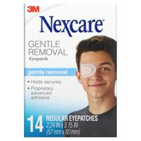 Nexcare, švelniai nuimami akių pleistrai, 14 įprastų akių pleistrų