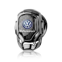 1 vnt. Automobilio vieno mygtuko paleidimo apsauginis dangtelis Interjero mygtuko dekoravimo lipdukas Volkswagen Golf Jetta Tiguan Touran TSI TDI R32 gray