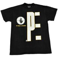 RARE Vintage Public Enemy Hip Hop 90s Rap Black L Single Stitch T-Shirt Mens Womens Tees Top REPRINT 3XL