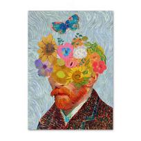 Henri Matisse Gustav Klimt Van Gogh Gėlių retro plakatai ir spaudiniai Sienų meno drobės tapyba gyvenamojo kambario dekoratyvinėms nuotraukoms 20x30cm