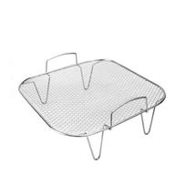 Square Shape Air Fryers Grill Rack With Reinforced Edges For Secure Food Placement Rustproof Cooking Grate 1