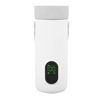 Kelioninis elektrinis virdulys 350ML Nešiojamas mažas arbatai, kavai, karštam vandeniui 27000mAh USB įkraunamas automobiliui white
