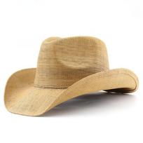 Western Cowboy Hat for Men Women Summer Wide Brim Sun Protection Retro Vintage Fashion 56-58cm chaki