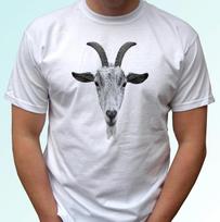 Goat kids boys T-Shirt tee top animal art gift s s kids baby sizes 160