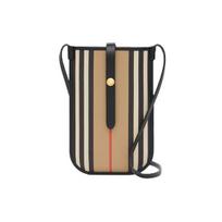 Burberry Iconic Stripe Phone Case Eco-Friendly Canvas Unisex Phone Case Beige 80260021 Basic Set (Bag+Dust Bag)