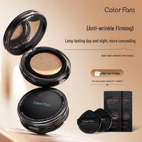 Mixed Color Day-to-Night Long-Lasting Collagen Cushion Foundation: Waterproof, Sweat-Proof, Non-Transferring, Concealing & Anti-Wrinkle. 02# Natural Color