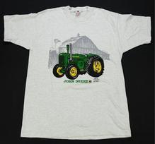 Rare Vintage John Deere 1947 D Tractor Owned by John Stimpson T Shirt 90s Gray L 4XL gray