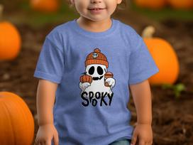 Spooky Ghost Pumpkin Spice Latte T-Shirt | Kawaii Halloween Autumn Graphic Tee 2XL