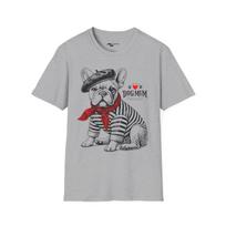 Proud Dog Mum T-Shirt: Vintage French Bulldog Engraving L