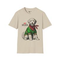Proud Dog Mum Goldendoodle T-Shirt: Vintage Engraving Style M