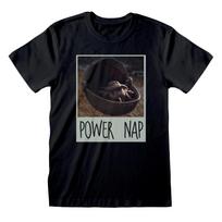 The Mandalorian Baby Yoda The Child Powernap Official Tee T-Shirt Mens Unisex S