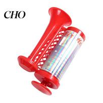 One-piece Molded Air Horn Hand Pump for Sports Games, Cheering Noise Maker Thickened Anti-fall Stadium, Portable Push Sound Speaker Soccer Fan raudona