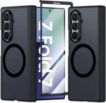 case for Samsung Z FOLD 7 Matte skin texture semi transparent protective case magnetic attraction Integrated shell and membrane Galaxy Z Fold7 juoda