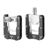 For PD-F69 341g 3 Bearing Ultralight Folding Bike Pedals Aluminum Alloy Chromoly Spindle Removable Anti-Skid Pins 3 Sealed Bearings juoda