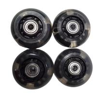 YSMLE Sandėlyje 76mm 68MM Ritinio Riedlentės Ratukai Vaikams Riedlentė Blyksintys Keičiami Ratukai 76MM juoda