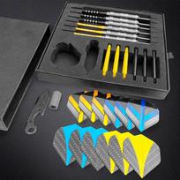 PENPEN 3-Pack Brass Tip Durable Professional Darts with Barrels 3 Nylon Shafts 3 Flights Customizable Logo juoda