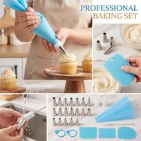 -Piece Piping Tips and Bags Set - Baking Tools One Size mėlyna