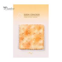 Unique Stick Notes Note Pads, Funny Toast Bread Cookie Cheese Design Cute Notepad, 30 Clear Print Sheets/Pad Self Memo Pad for Home Office Notebook A beige