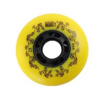 Ruidongle PU Wear-Resistant Inline Roller Skate Replacement 72 76 80mm Wheels Smooth Sliding Durable Drifting Brake Wheel 72mm black