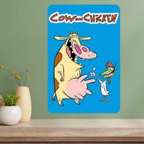 Karvė ir Višta Klasikinis TV Šou Metalinis Plakatas 20x30cm（7.8x11.8inch）