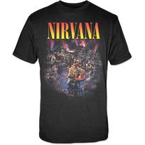 Men's Nirvana Unplugged Photo Slim Fit T-shirt X-Large Black S