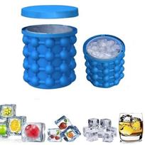 Ice bucket - SANLIN BEANS - Iride - Double wall - 100 ice cubes - Blue 13 x 14 cm