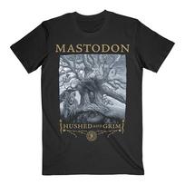 Men's Mastodon Hushed & Grim Cover Slim Fit T-shirt Small Black L