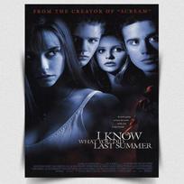 I KNOW WHAT YOU DID LAST SUMMER SIGN METAL WALL PLAQUE Movie Advert poster printAluminum 20x30cm（7.8x11.8inch）