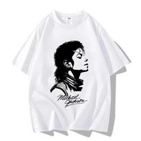 Michael Jackson Pure Cotton T-Shirt MJ King Of Pop Unisex T-Shirt Top Tees L