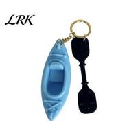Kayak Ornament 3D Printed Keychain, Pendant Paddle Fun Charm with Key Ring, Unique Gift for Kayaking Enthusiasts Functional Keychain mėlyna