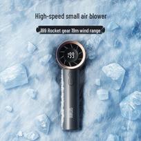 SOTHING Portable Handheld Mini Fan with Digital Display tamsiai pilka spalva