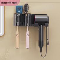 Jiabangshou Wall-Mounted Hair Dryer and Toothbrush Holder