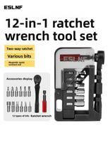 12-In-1 Bicycle Multitool Bike Ratchet Wrench Set Two-Way MTB Bike Hand Allen Key Tools Quick Release Ratchet Wrench Gadgets Por juoda