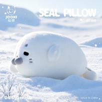 Lovely Polar Seal Plush Toys Stuffed Soft Chubby Seal Throw Pillow Cozy Warm Animal Doll Children Sleeping Companion Room Decor 45cm balta