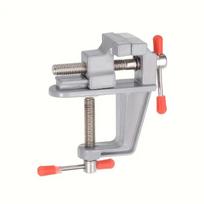 Heavy-Duty Metal Bench Vise with Adjustable Jaws & Ergonomic Handle for DIY & Workshop