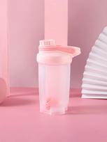 1pc 16.9oz/500ml Shaker Protein Bottle Powder Shake Cup Water Bottle Plastic Mixing Cup Body Building Exercise Bottle