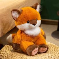 Lovely Appease Fox Bear Piggy Plush Doll Cozy Fluffy Cartoon Little Animal Doll Warm Children Companion Toys Birthday Gift 22cm