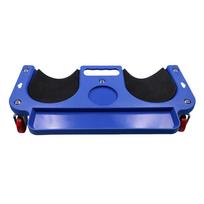 Load Bearing Rolling Knee Pad with Sliding Wheels for Vehicle Maintenance Sturdy PE Frame and Cushioned Knee Support Black