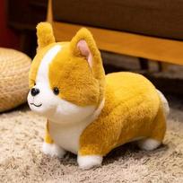 20/30cm new imitation tail less corgi stuffed toy pillow pillow funny children's gift elegant cute doll pillow cartoon animation