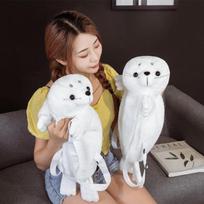 New Cute Cartoon Creative Seal Plush Toy Backpack Children Girl Kawaii Toy Plush Seal Backpack Girlfriend Birthday Gifts 50cm