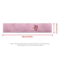 Portable Hip Resistance Bands Anti-Slip Stretch Fitness Strips Glute Thigh Elastic Bands Yoga Gym Equipment for Legs and Butt rožinė