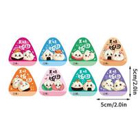 80Pcs Sushi Making Triangle Rice Ball Packing Bag Stickers Nori Seaweed Onigiri Bento Accessories - Rice Ball Packaging Labels