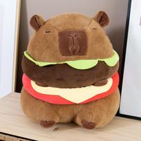 Hamburger Capybara Cute Capybara Stuffed Animal Capybara Plush Toys Kawaii Capybara Capybara Plushie The Best Birthday Gift 20cm ruda