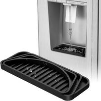 Kitchen Drain Tray Water Dispenser Anti-overflow Silicone Mat Drip Tray Coffee Machine Refrigerator Drain Mat (Black,22x8cm) juoda