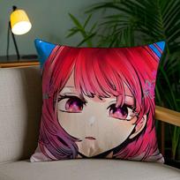 Oshi No Ko K-Kana Arima Anime Pillow Case Safe Custom Photo Pillow, Anti-Fade Brushed Fleece Cushion, Maternal & Infant Safe. Peach skin 18*18(CM)-1Pcs