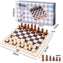 Wooden Folding Chess Set: Fun & Educational Game for All Ages