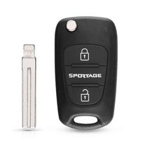 Cerato For Hyundai For Rio 3 Picanto Remote Key Shell Flip Folding Key Case 3 Buttons Car Key Shell Model 5