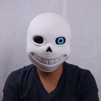 Žaidimas Helovinas Undertale Kaukė Sans Kaukė Karnavalo Latekso Šalmas Mėlynas Cosplay Blue Eyes white