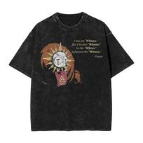 Couple T Shirt Clair Obscur Expedition 33 Washed T Shirts Fashion Game Characters Summer Tees Streetwear Cotton Tops Plus Size S